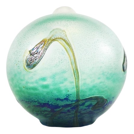 Blown Glass Ball Vase by Jean Claude Novaro For Sale