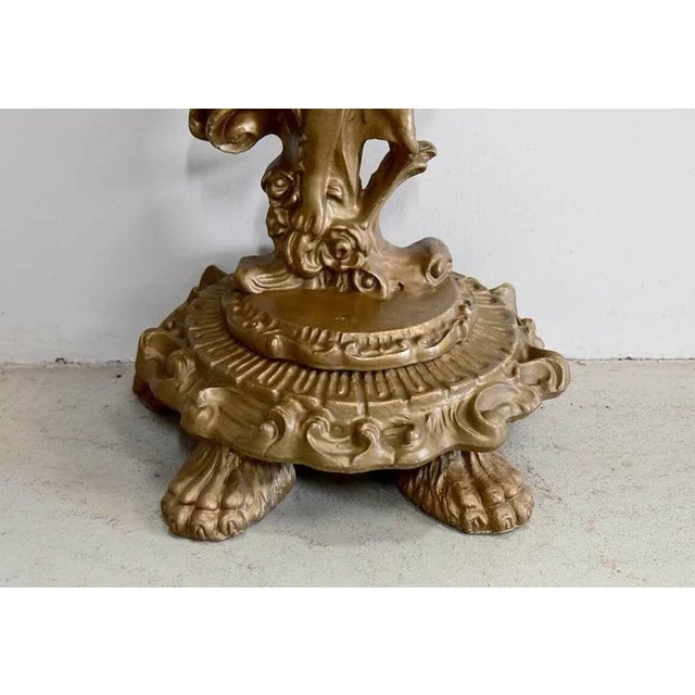 Small Antique Carved Console Table For Sale - Image 9 of 13