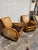 Art Deco Style Leather & Velvet Club Chairs - A Pair For Sale - Image 4 of 10