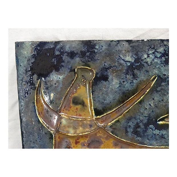 Mid Century Helmut Friedrich Schéffenacker Ceramic Wall Plaque Chairish