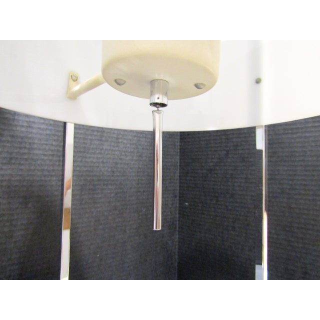 White 1960s Original Paul Mayen for Habitat Chrome and Acrylic Table Lamp For Sale - Image 8 of 9