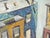 Across the Divide - SF Bay Area Figurative Symbolic Composition in Oil on Canvas Heavily textured composition with...