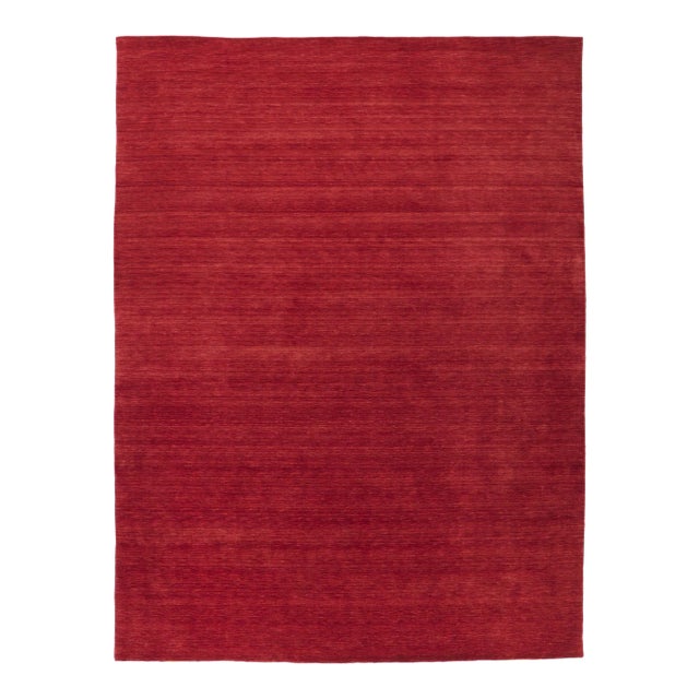 Red Modern Style Area Rug - 09'07 X 12'10 For Sale