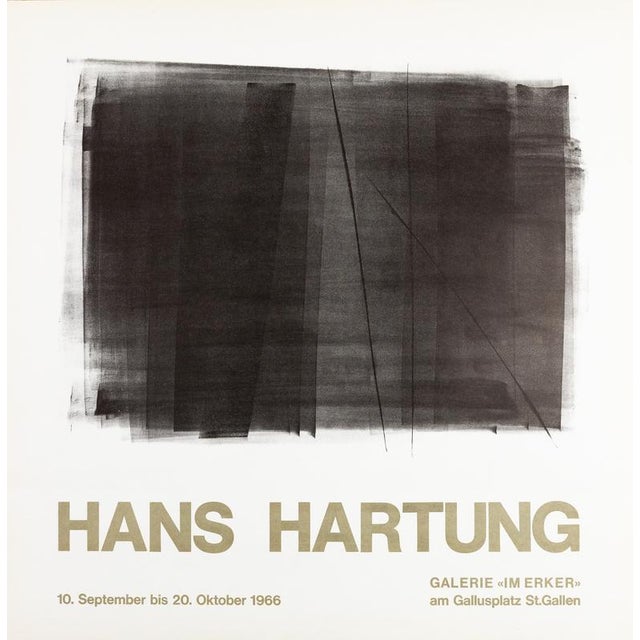 Mid 20th Century Abstract Composition Poster from Hans Hartung, 1966 For Sale - Image 5 of 5