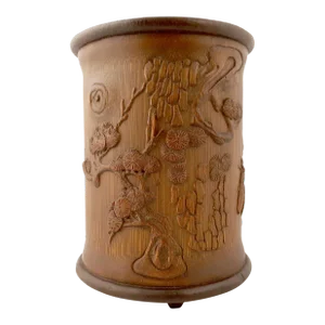 Early 20th Century Bamboo Landscape Vase