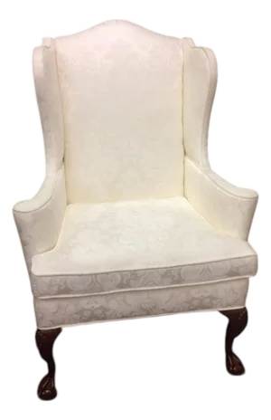 Vintage Damask Wing Chair, Bernhardt Furniture