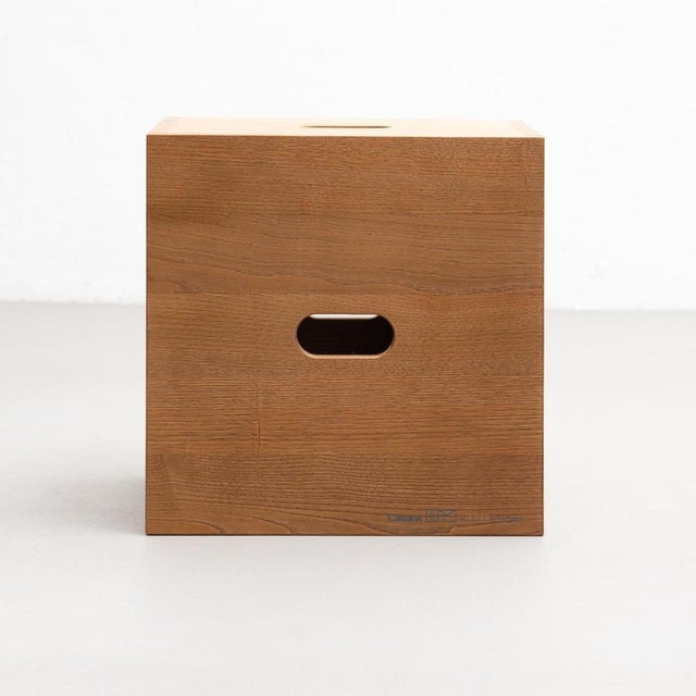 Wood LC14 Cabanon Wood Stool by Le Corbusier for Cassina For Sale - Image 7 of 16