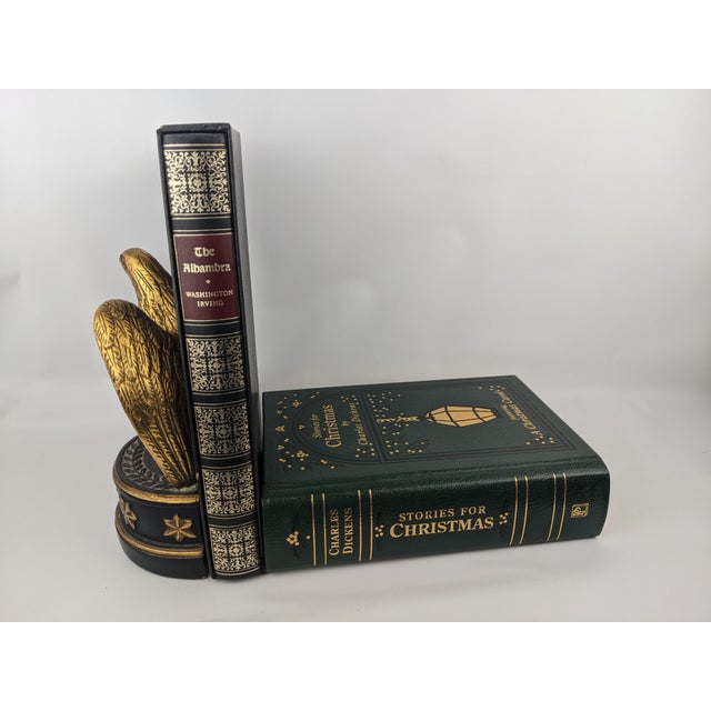 English Decorative Gilt Classic Books – Heritage Press Alhambra & Green Dickens, Set of 2 For Sale - Image 3 of 17