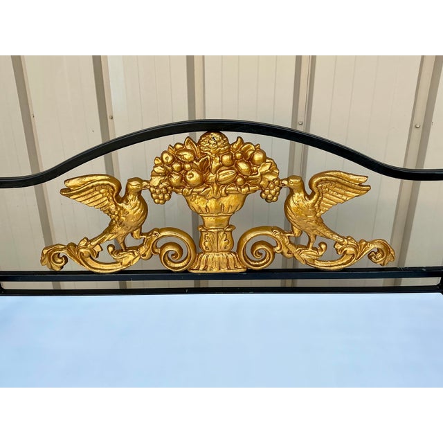 This is an Italian neo-classical style cast aluminum server or console table. There are two available. The shelves are...