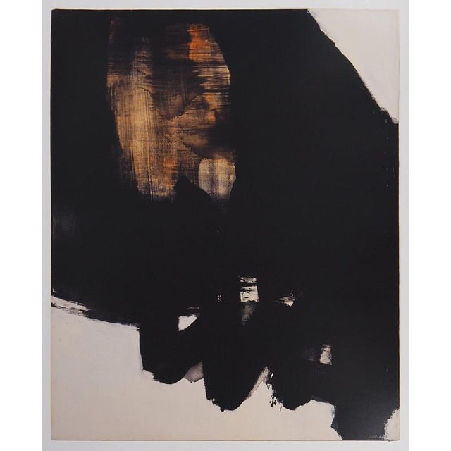 Pierre SOULAGES (1919-2022) Painting June 1, 1964 Poster published after the "Painting June 1, 1964" by the Soulages...