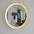 Large Round Illuminated Wooden Mirror, 1970s For Sale - Image 3 of 6