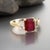 Natural Ruby Sapphire Ring 6.5 14k Y Gold 2.51 TCW Certified For Sale - Image 10 of 18