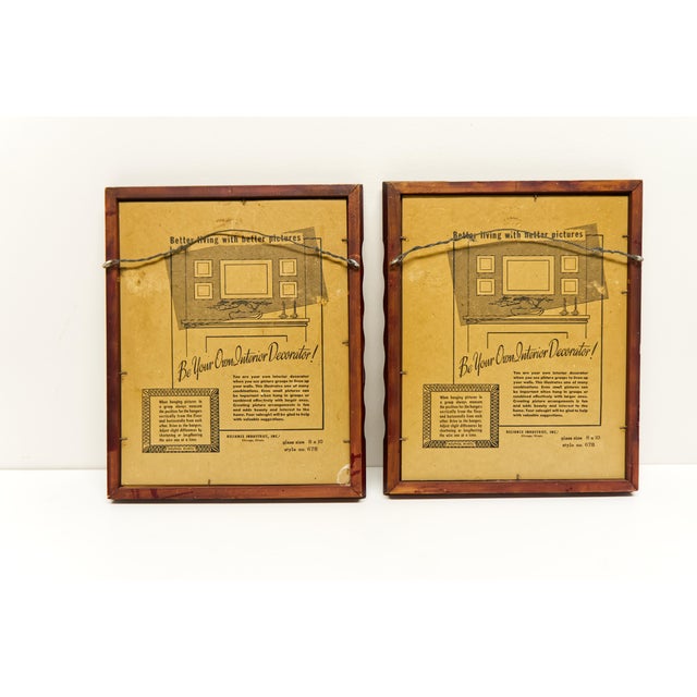 1950s La Mode Illustree Framed French Fashion Prints a Pair For Sale - Image 5 of 6