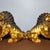 Late 20th Century Pair of Large Vintage Gilt Bronze Guardian Lions – Seated Foo Dogs With Brocade Balls For Sale - Image 5 of 9
