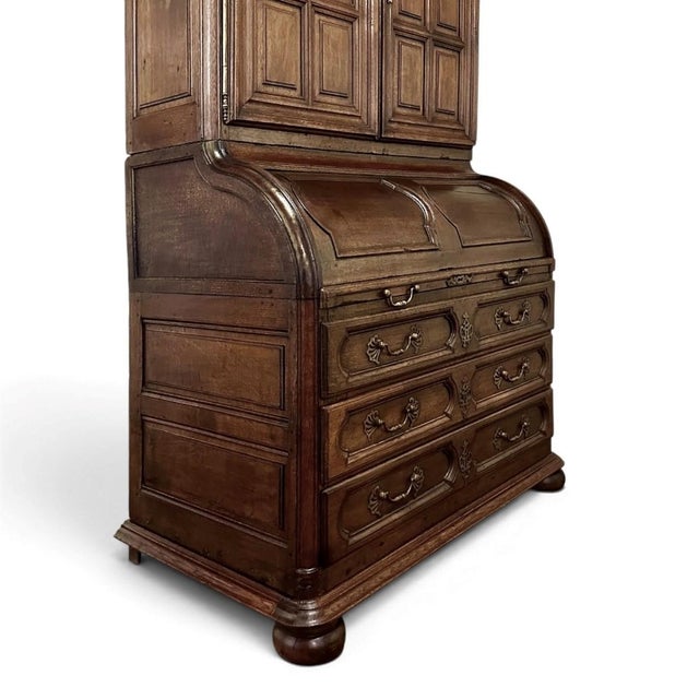 19th Century French Bookcase ~ Cylinder Secretary For Sale - Image 9 of 18