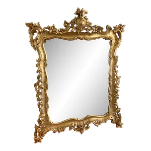 20th Century Rococo Style Goldbronzed Wood Mirror