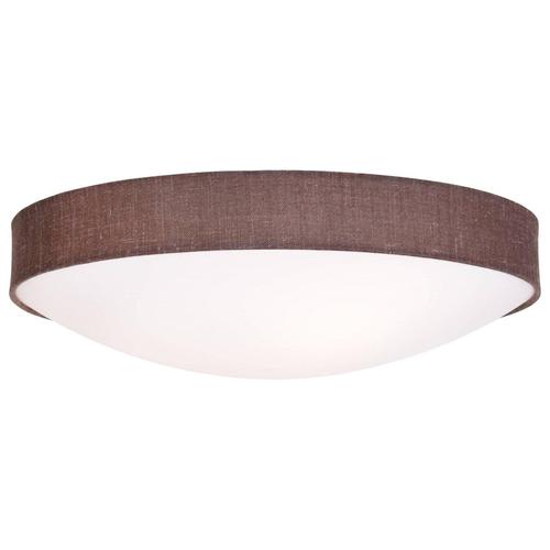 Kant Ceiling Lamp in Brown Textile & Opal Acrylic from Konsthantverk For Sale - Image 6 of 6