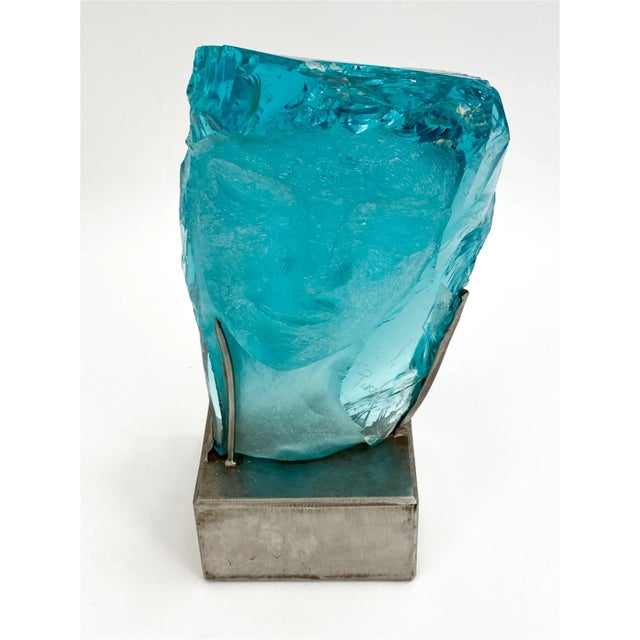 Suzanne Pascal 1914-2021 Carved Glass Sculpture For Sale - Image 4 of 11