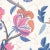 Contemporary Sample - Schumacher Indali Wallpaper in Rose & Indigo For Sale - Image 3 of 5