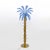 Pair of floor lamps in amber and blue murano blown glass, brass structure, four bulbs. the floor lamp is also a sculpture...