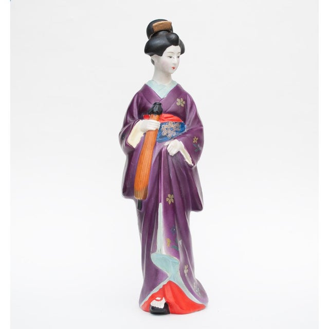 1950s Vintage Japanese Bisque Geisha Sake Bottle Figurine Chairish