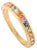 14k Gold 1 Carat Multi Sapphire Half Eternity Band Ring Stack Size 6 Gifts for Her For Sale