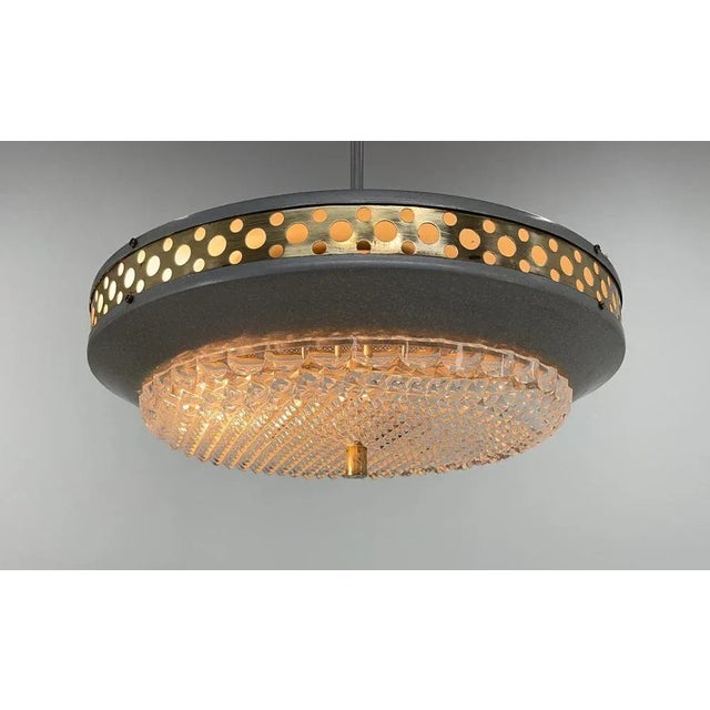 1960s Space Age Metal Pendant by Ludib Bratislava, Czechoslovakia, 1960s For Sale - Image 5 of 11