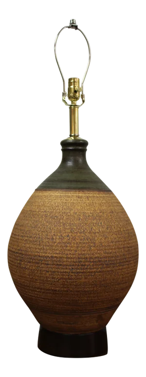 1970s Ceramic Lamp by Bob Kinzie