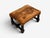 19th Century Baroque, Small Footstool, Leather, Turned Walnut, 19th C. For Sale - Image 5 of 12