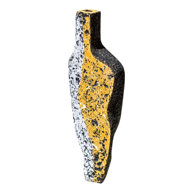 Fragment Ochre II Sculptural Vase by Donatas Zukauskas For Sale
