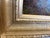 Dark Green Antique Oil Painting Landscape by Maxwell 1885 Trees Water Mountains Gold Frame For Sale - Image 8 of 12
