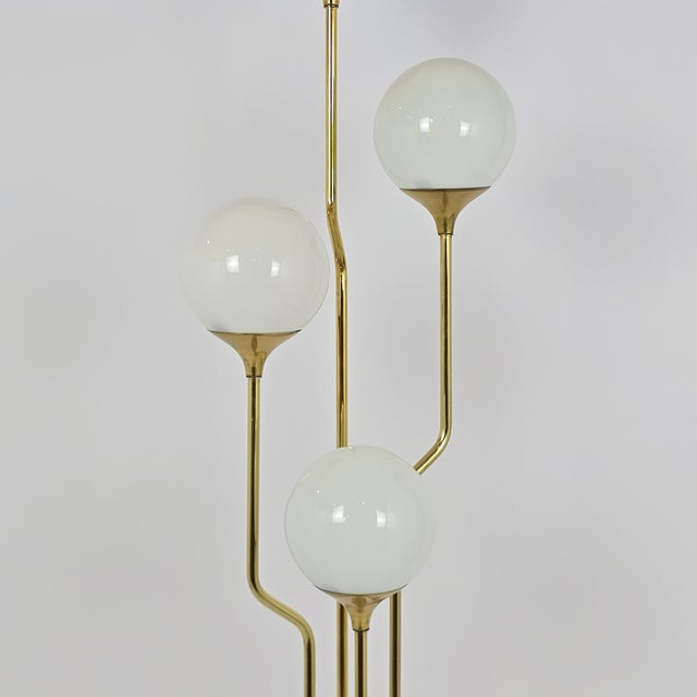 Vintage Mid-Century Modern Brass Floor Lamp by Goffredo Reggiani For Sale - Image 9 of 12