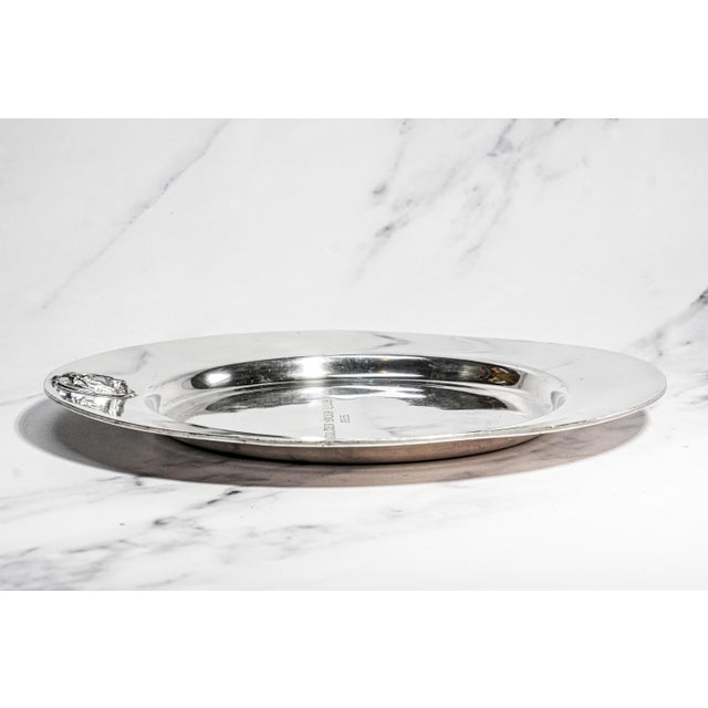 Metal Nice Antique 1935 Boulder Brook Club Silverplate Presentation Trophy Plate New York Equestrian Horse Home Decor For Sale - Image 7 of 9