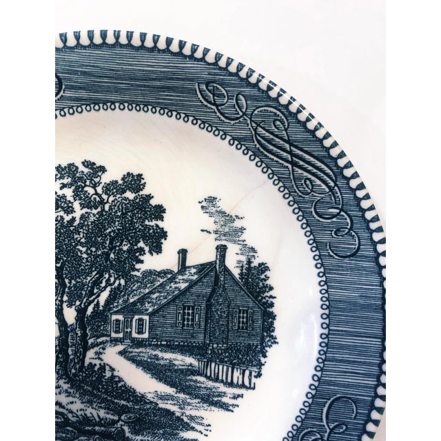 Mid 20th Century Currier & Ives Salad Plates- Set of 4 For Sale - Image 4 of 10