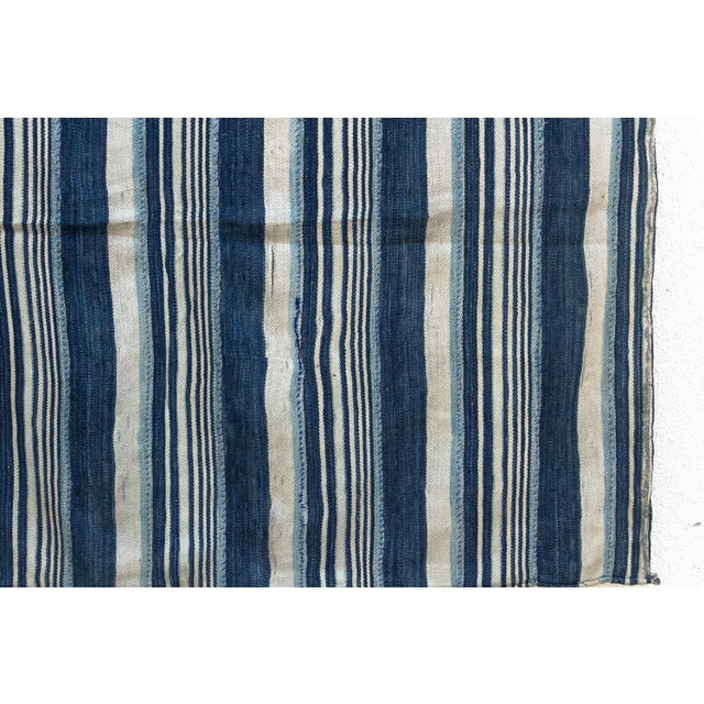 Vintage African Mossi "Nakambe" Indigo Throw For Sale - Image 4 of 6