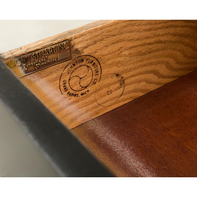 Pair of Paul Frankl for John Stuart Lacquered Nightstands For Sale - Image 9 of 12