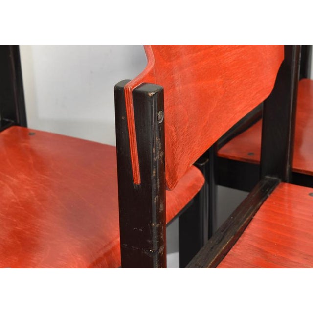 Italian Postmodern Stacking Chairs in Sottsass Style, Italy, 1970s, Set of 14 For Sale - Image 15 of 18