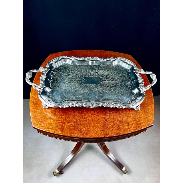 Mid 20th Century Mid 20th Century f.b. Rogers Silverplated "Lady Margaret" Master Tea Service & Tilt Kettle on Tray - 8 Pieces For Sale - Image 5 of 12