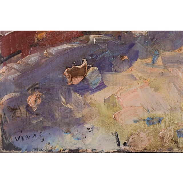 Impressionist Sketches of a Bullfight, 20th-Century, Oil on Board, Set of 2 For Sale - Image 11 of 15