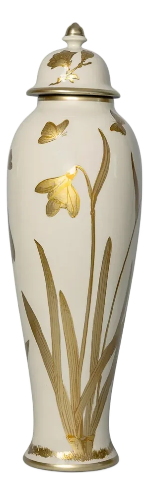Gilded Iris Jar, Large