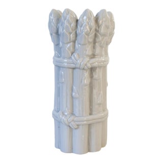 Vintage Ceramic Asparagus Form Candle Holder For Sale