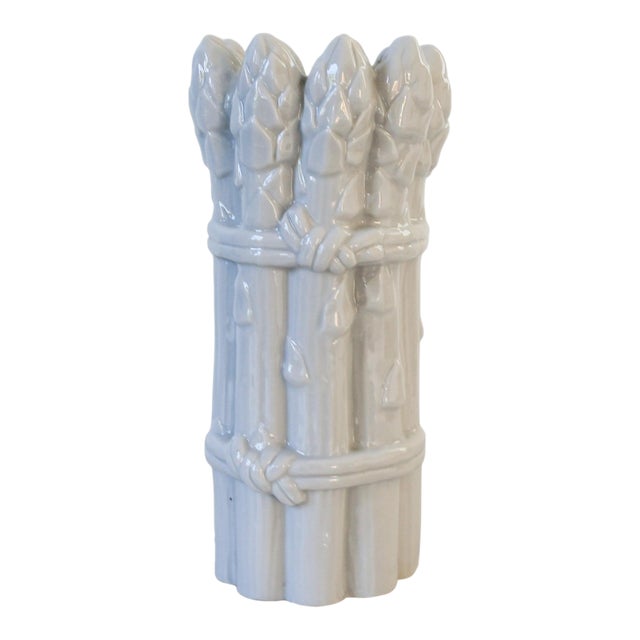 Vintage Ceramic Asparagus Form Candle Holder For Sale