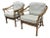 McGuire Furniture Vintage Bamboo Barrel Club Chairs, Pair For Sale