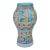 Early 20th Century Handmade Orange & Turquoise Moroccan Ceramic Vase For Sale