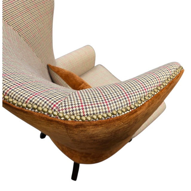 Pair of Vintage Ralph Lauren Kerry Wing Chairs For Sale - Image 11 of 12