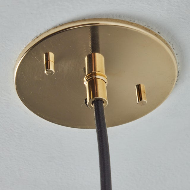 White 1950s Stilnovo Sculptural Opaline Glass Pendant, Unmarked For Sale - Image 8 of 12