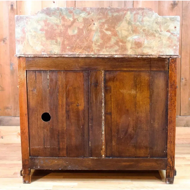 19th Century Wood & Marble Vanity For Sale - Image 6 of 9