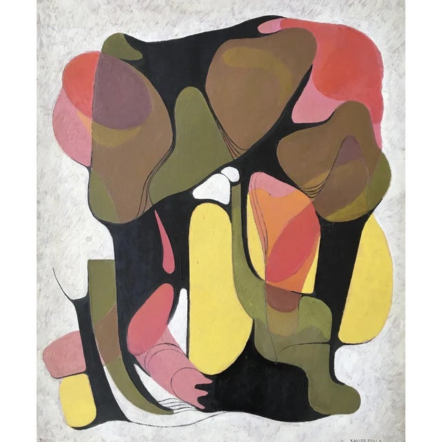 Xavier Albert Fiala, Quatre, Oil on Wood For Sale