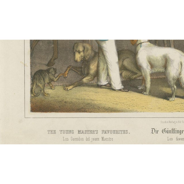 Karl Joseph Brodtmann, The Young Masters Favorites, 1827, Lithograph For Sale - Image 5 of 9