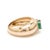 Natural 0.78 cts Zambian emerald & 0.09 cts diamond heart ring in 18k gold For Sale - Image 17 of 18